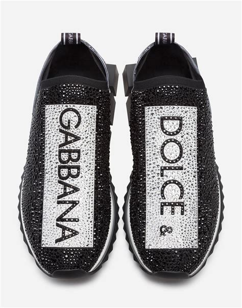 tenis dolce gabbana con brillos|dolce gabbana slip on sneakers.